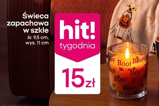 Świeca zapachowa w szkle Pepco promocja w Pepco