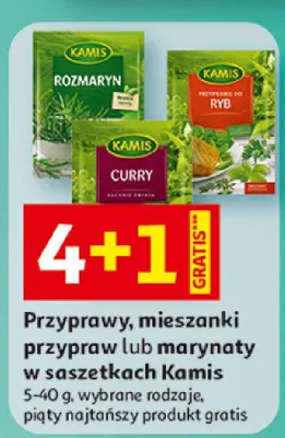 Przyprawy, mieszanki przypraw lub marynaty w saszetkach promocja w Auchan