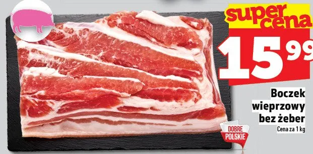 Boczek wieprzowy bez żeber promocja w TOPAZ