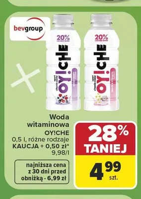 Woda witaminowa OY!CHE magnez i witaminy promocja w Carrefour