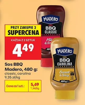 Sos BBQ classic promocja w Biedronka