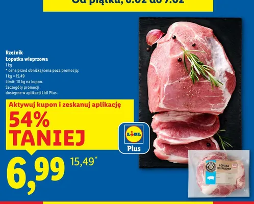 Łopatka wieprzowa promocja w Lidl
