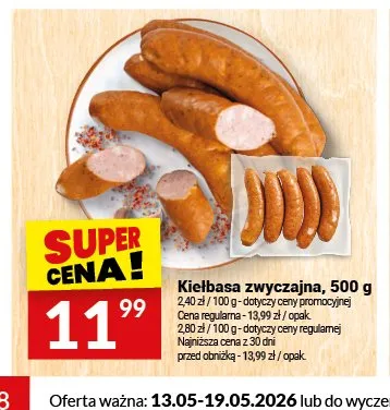 Kiełbasa zwyczajna promocja w Twój Market
