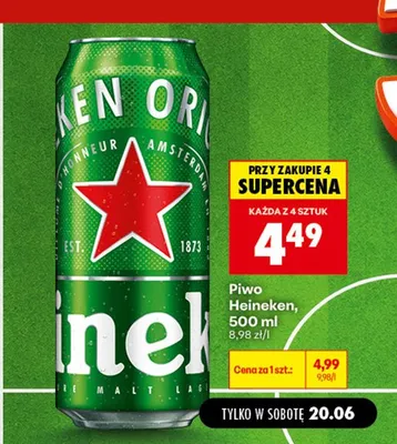 Piwo Heineken promocja w Biedronka
