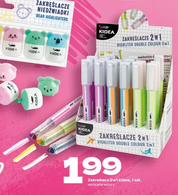 Zakreślacz 2w1 Kidea promocja w Twój Market