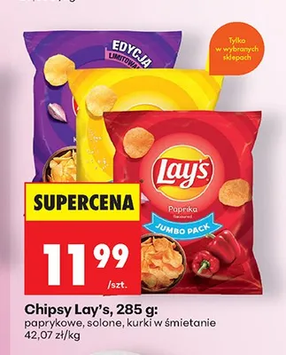 Chipsy Lay's paprykowe promocja w Biedronka