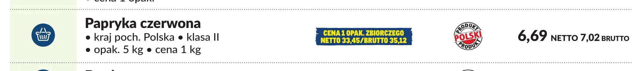 Papryka czerwona polska promocja w Makro