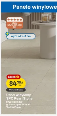 Panel winylowy SPC Pearl Stone promocja w Castorama