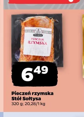 Pieczeń rzymska Stół Sołtysa promocja w Netto