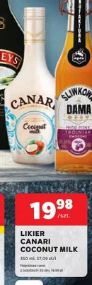 Likier Canari Coconut Milk promocja w Stokrotka