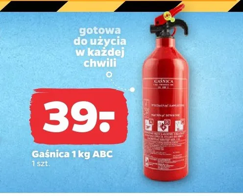 Gaśnica proszkowa 1 kg abc promocja w Netto