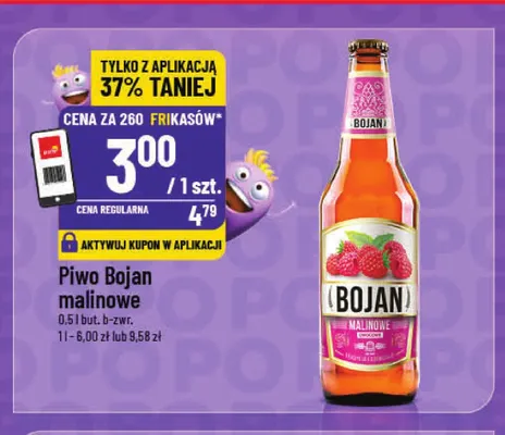Piwo Bojan malinowe promocja w POLOmarket