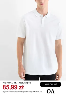 Koszulka polo C&A 2-pak promocja w C&A