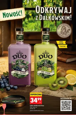 Likier Dalkowski Duo jagoda-śmietanka promocja w Biedronka