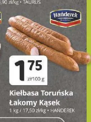 Kiełbasa Toruńska Łakomy Kąsek Hańderek promocja w Marketvita