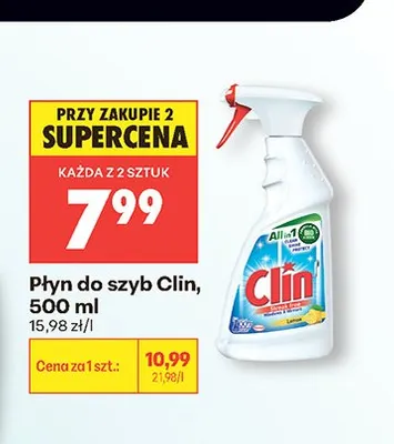 Płyn do szyb Clin promocja w Biedronka