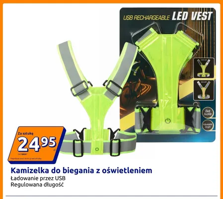 Kamizelka do biegania z oświetleniem promocja w Action