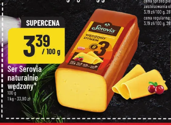 Ser Serovia naturalnie wędzony promocja w POLOmarket