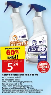 Spray do sprzątania Mill promocja w Twój Market