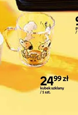 Kubek szklany Snoopy promocja w Empik