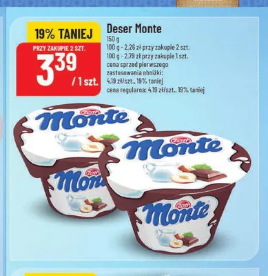 Deser Monte Zott promocja w POLOmarket