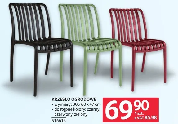 Krzesło ogrodowe 80x60x47cm 516613 promocja w Selgros