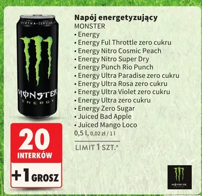 Napój energetyzujący Juiced Bad Apple promocja w Intermarche