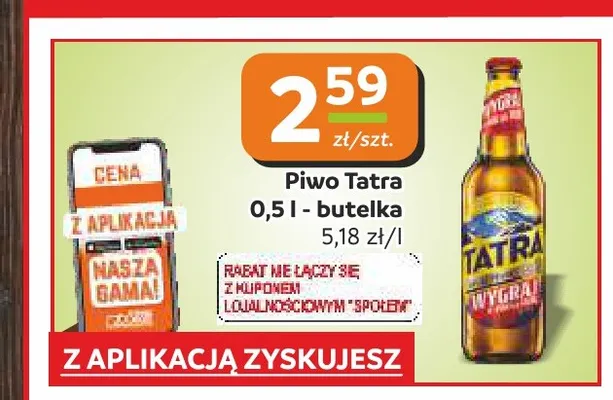 Piwo Tatra promocja w Społem Częstochowa