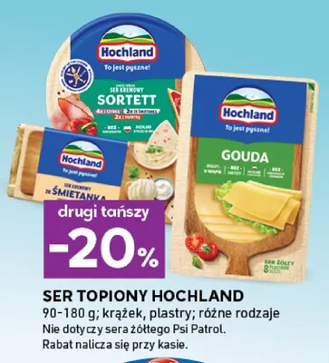 Ser topiony ze śmietanką Hochland promocja w Stokrotka