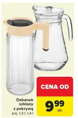 Dzbanek szklany z pokrywą poj. 1,3 l promocja w Carrefour