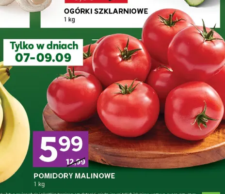 Pomidory malinowe promocja w Stokrotka