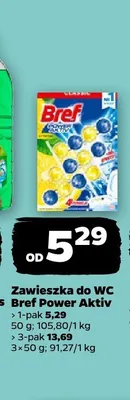 Zawieszka do WC Bref Power Aktiv promocja w Netto