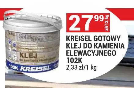Gotowy klej do kamienia elewacyjnego 102K Kreisel promocja w Merkury Market