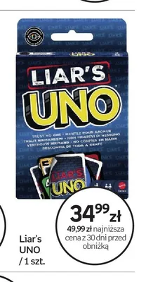 Gra karciana Liar's UNO promocja w Empik