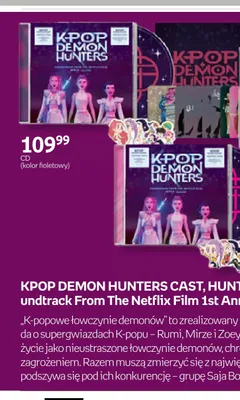Płyta CD Kpop Demon Hunters Soundtrack fioletowy promocja w Empik