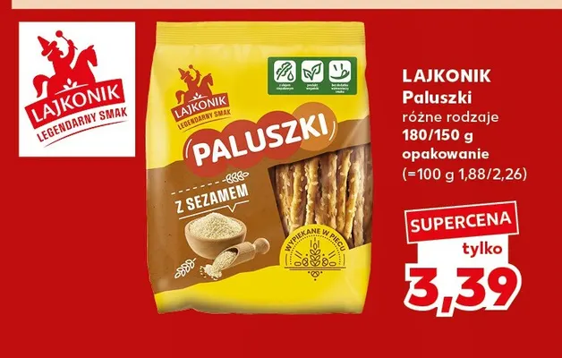 Paluszki Lajkonik promocja w Kaufland