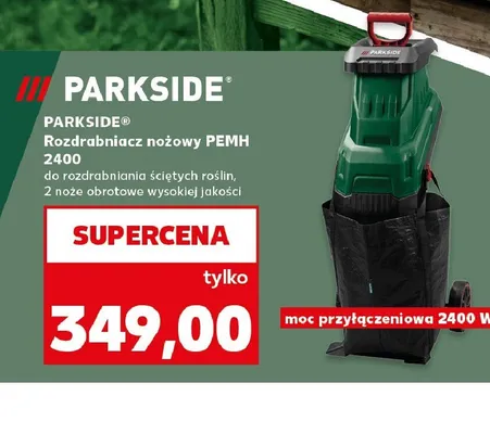 Rozdrabniacz nożowy PEMH 2400 Parkside 2400W 2 noże obrotowe promocja w Kaufland