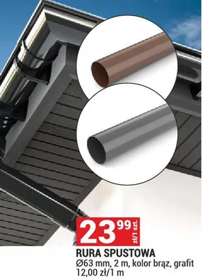 Rura spustowa promocja w Merkury Market