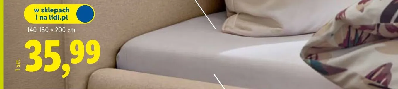 Prześcieradło bawełniane z gumką 140 x 200 cm ciemnoszary Vavio promocja w Lidl