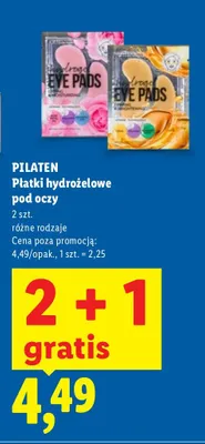Płatki hydrożelowe pod oczy Pilaten promocja w Lidl