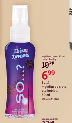 Mgiełka do ciała dla kobiet So...? promocja w Rossmann