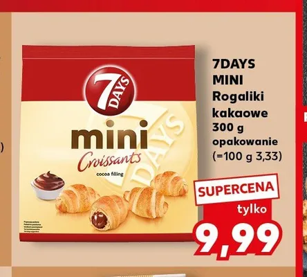 Rogaliki kakaowe 7Days Mini promocja w Kaufland