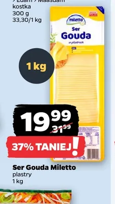Ser Gouda Miletto plastry promocja w Netto