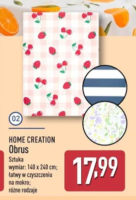Obrus Home Creation promocja w Aldi