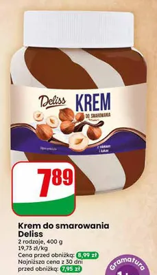 Krem do smarowania Deliss promocja w Dino