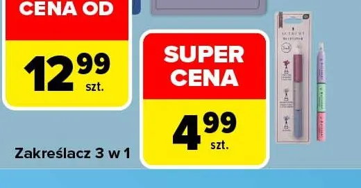 Zakreślacz 3 w 1 Academy promocja w Carrefour
