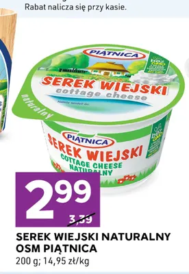 Serek wiejski naturalny OSM Piątnica promocja w Stokrotka