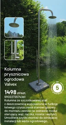 Kolumna prysznicowa ogrodowa promocja w Castorama