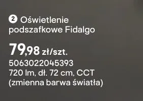 Oświetlenie podszafkowe GoodHome Fidalgo 720lm dł. 72cm CCT promocja w Castorama