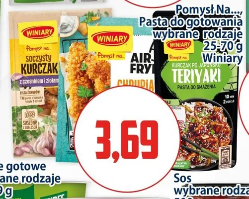 Pasta do gotowania kurczak po japońsku teriyaki Winiary promocja w Kupiec